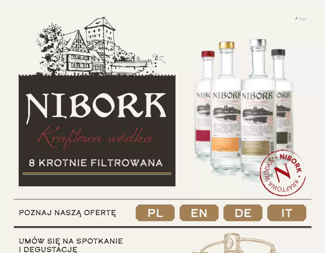 Wódki kraftowe Nibork